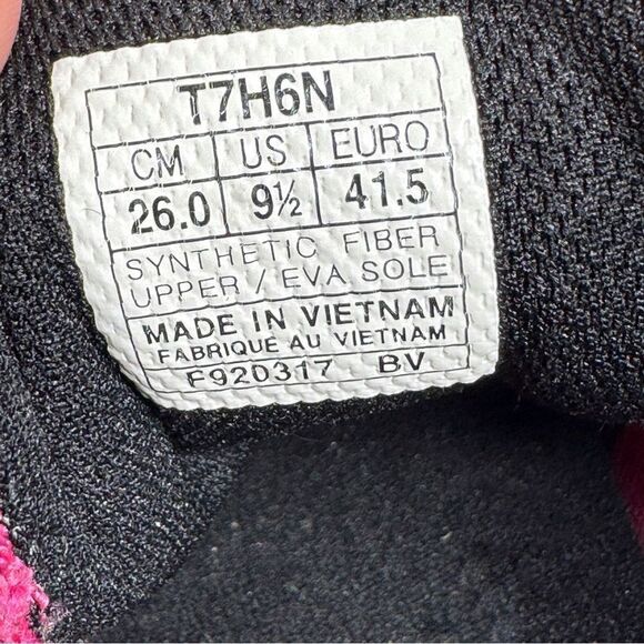 ASICS Kanmei Running Trainers Sneakers Shoes Hot Pink Black Women 9.5 T7H6N - Picture 10 of 11